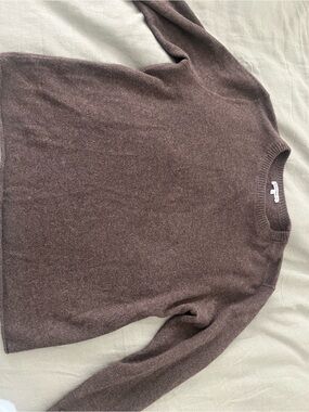 Reformation Crewneck Sweater — Deep Chocolate Brown